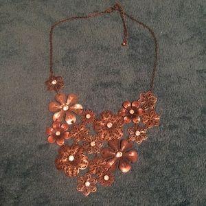 Floral statement necklace
